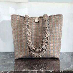 Elegant Checkered Tote Bag